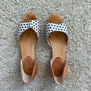 Latigo Anthropology Mollee Open Toe Leather Flats